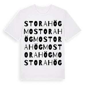 Stora Högmo ordlek t-shirt – ekologisk bomull t-shirt från Pinshirt