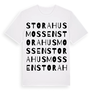 Stora Husmossen ordlek t-shirt – ekologisk bomull t-shirt från Pinshirt