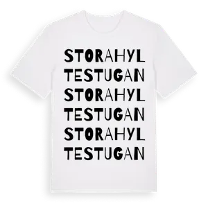 Stora Hyltestugan ordlek t-shirt – ekologisk bomull t-shirt från Pinshirt
