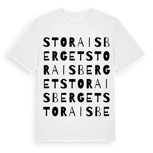 Stora Isberget ordlek t-shirt – ekologisk bomull t-shirt från Pinshirt