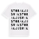 Stora Kjusvik ordlek t-shirt
