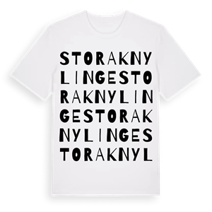 Stora Knylinge ordlek t-shirt – ekologisk bomull t-shirt från Pinshirt