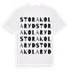 Stora Kolaryd ordlek t-shirt
