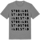 Mid Heather Gray t-shirt med Stora Kolstad ordlek t-shirt