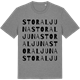 Mid Heather Gray t-shirt med Stora Ljuna ordlek t-shirt