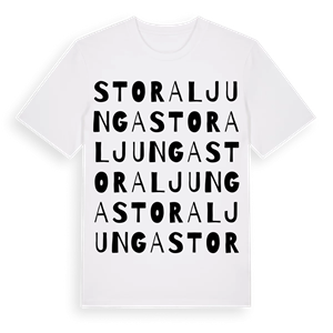 Stora Ljunga ordlek t-shirt – ekologisk bomull t-shirt från Pinshirt
