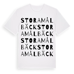Stora Målbäck ordlek t-shirt – ekologisk bomull t-shirt från Pinshirt