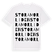 Stora Morliden ordlek t-shirt