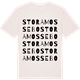Vintage White t-shirt med Stora Mossebo ordlek t-shirt