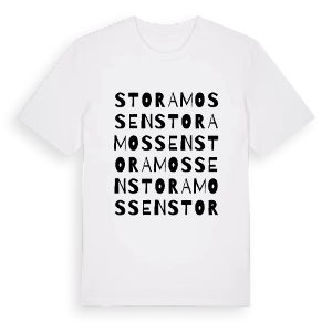 Stora Mossen ordlek t-shirt – ekologisk bomull t-shirt från Pinshirt