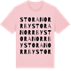 Pink Cotton t-shirt med Stora Norrby ordlek t-shirt