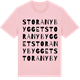 Pink Cotton t-shirt med Stora Nybygget ordlek t-shirt