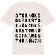 Vintage White t-shirt med Stora Ökenkärr ordlek t-shirt