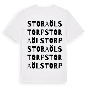 Stora Ölstorp ordlek t-shirt – ekologisk bomull t-shirt från Pinshirt