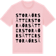 Pink Cotton t-shirt med Stora Örsätter ordlek t-shirt