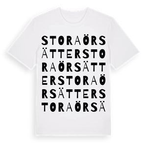 Stora Örsätter ordlek t-shirt – ekologisk bomull t-shirt från Pinshirt