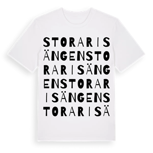 Stora Risängen ordlek t-shirt – ekologisk bomull t-shirt från Pinshirt