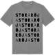 Mid Heather Gray t-shirt med Stora Röja ordlek t-shirt