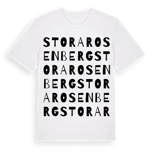 Stora Rosenberg ordlek t-shirt – ekologisk bomull t-shirt från Pinshirt