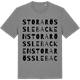 Mid Heather Gray t-shirt med Stora Rösslebacken ordlek t-shirt