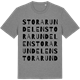 Mid Heather Gray t-shirt med Stora Rundelen ordlek t-shirt