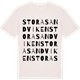 Vintage White t-shirt med Stora Sandviken ordlek t-shirt