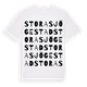 Stora Sjögestad ordlek t-shirt