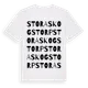 White t-shirt med Stora Skogstorp ordlek t-shirt