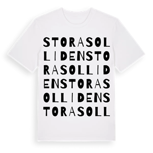 Stora Solliden ordlek t-shirt – ekologisk bomull t-shirt från Pinshirt