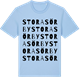Blue Soul t-shirt med Stora Sörby ordlek t-shirt