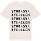 Vintage White t-shirt med Stora Svartbacken ordlek t-shirt