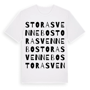 Stora Svennebo ordlek t-shirt – ekologisk bomull t-shirt från Pinshirt