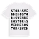 Stora Svennebo ordlek t-shirt