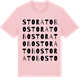 Pink Cotton t-shirt med Stora Tobo ordlek t-shirt