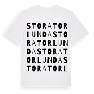 Stora Torlunda ordlek t-shirt – ekologisk bomull t-shirt från Pinshirt