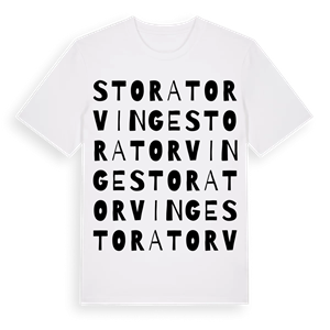 Stora Torvinge ordlek t-shirt – ekologisk bomull t-shirt från Pinshirt