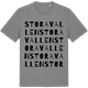 Mid Heather Gray t-shirt med Stora Vallen ordlek t-shirt
