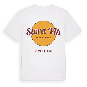 Stora Vik cirkel t-shirt – ekologisk bomull t-shirt från Pinshirt