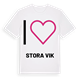 Jag älskar Stora Vik t-shirt stort tryck