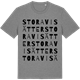 Mid Heather Gray t-shirt med Stora Visätter ordlek t-shirt