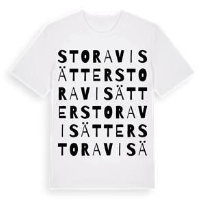 Stora Visätter ordlek t-shirt – ekologisk bomull t-shirt från Pinshirt