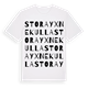 Stora Yxnekulla ordlek t-shirt
