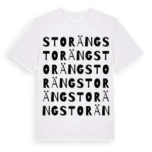 Storäng ordlek t-shirt – ekologisk bomull t-shirt från Pinshirt
