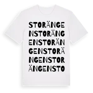 Storängen ordlek t-shirt – ekologisk bomull t-shirt från Pinshirt
