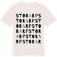 Vintage White t-shirt med Storarp ordlek t-shirt