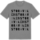 Mid Heather Gray t-shirt med Storaviken ordlek t-shirt