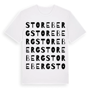 Storeberg ordlek t-shirt – ekologisk bomull t-shirt från PinShirt