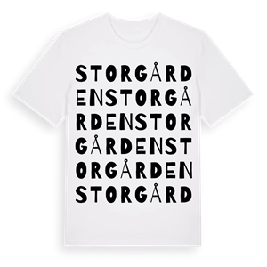 Storgården ordlek t-shirt – ekologisk bomull t-shirt från PinShirt