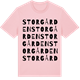 Pink Cotton t-shirt med Storgården ordlek t-shirt