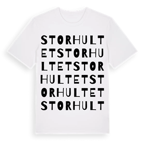 Storhultet ordlek t-shirt – ekologisk bomull t-shirt från Pinshirt